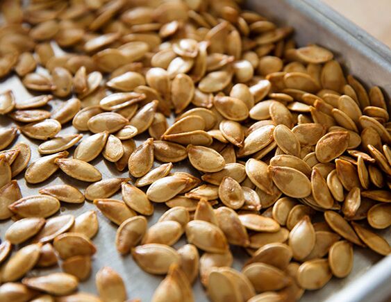 pumpkin seeds alang sa mga parasito
