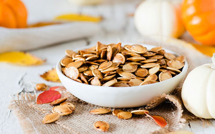 pumpkin seeds alang sa mga ulod